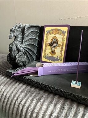 10/$10 Morning Star Lavender Incense with Floral Mini Holder